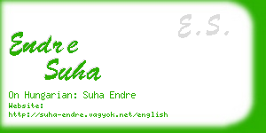 endre suha business card